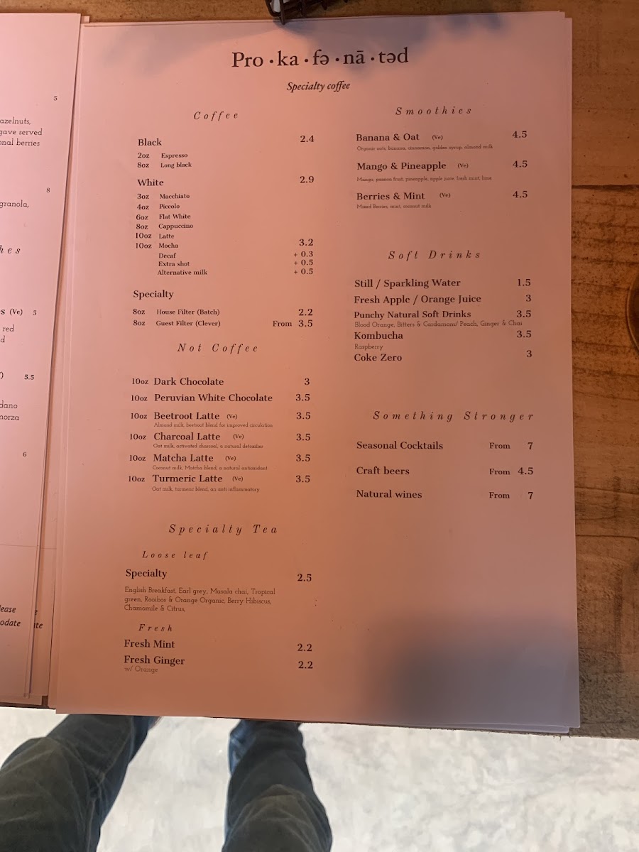 Menu - Procaffeinated photo 7